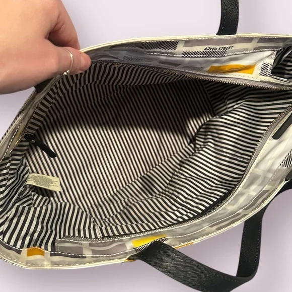 Kate Spade Francis Tote Bag With New York Taxi Cab Design - Picture 11 of 13